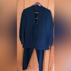 Canali Italian Wool Tailored Suit - Blue - Men’s 54R - Luxury Designer